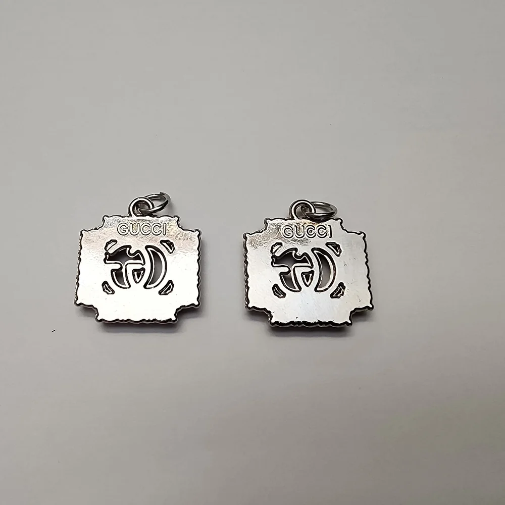 Upcycled GUCCI charms (Can Be Converted Earrings or Necklace Charm) - Picture 2 of 3